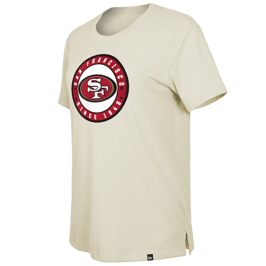 New Era Women's San Francisco 49ers Cream 2023 NFL Draft T-Shirt