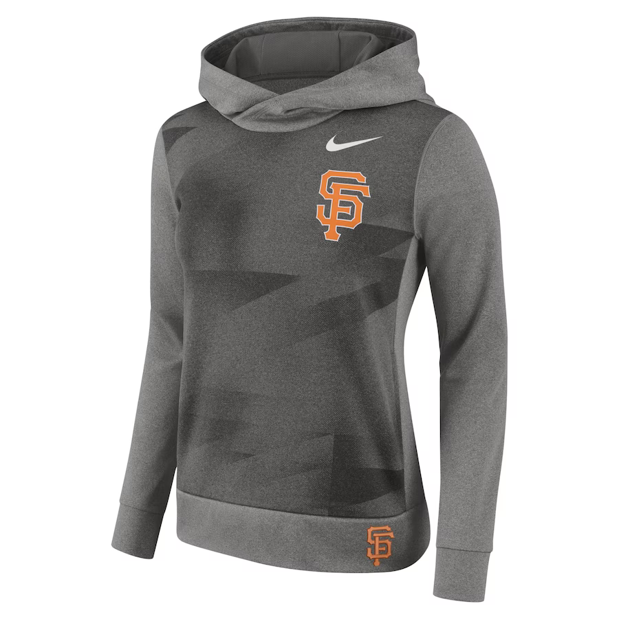 Nike Women's San Francisco Giants Performance Pullover Hoodie-Grey