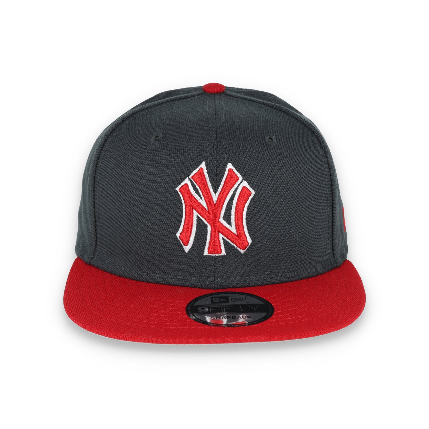 New York Yankees 2-Tone Color Pack 9FIFTY Snapback Hat- Grey/Scarlet