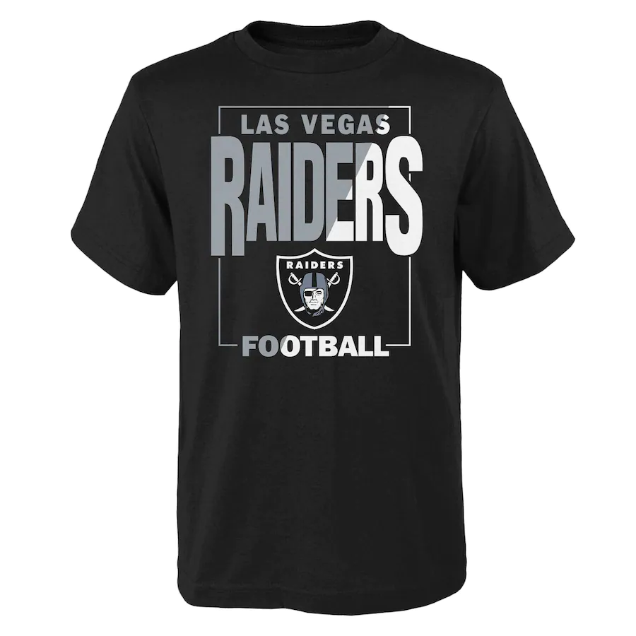 Las Vegas Raiders Youth Coin Toss T-Shirt - Black